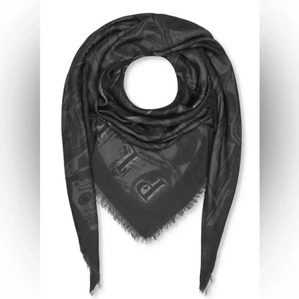 ***NEW*** Philipp Plein dollar-print scarf